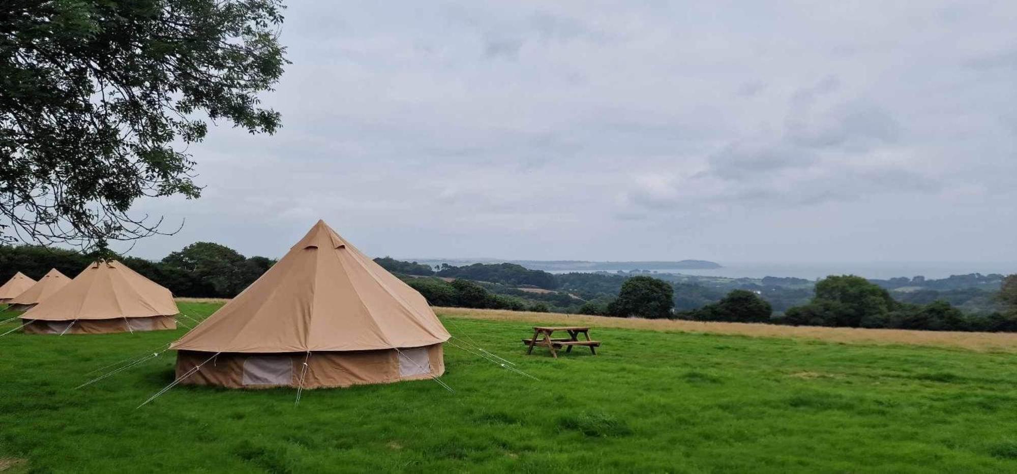Fully Furnished Bell Tent 3 Carlyon Bay Exteriör bild